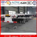 China Hot Sale 2 axles flatbed container transport semitrailer / Truck semi trailer